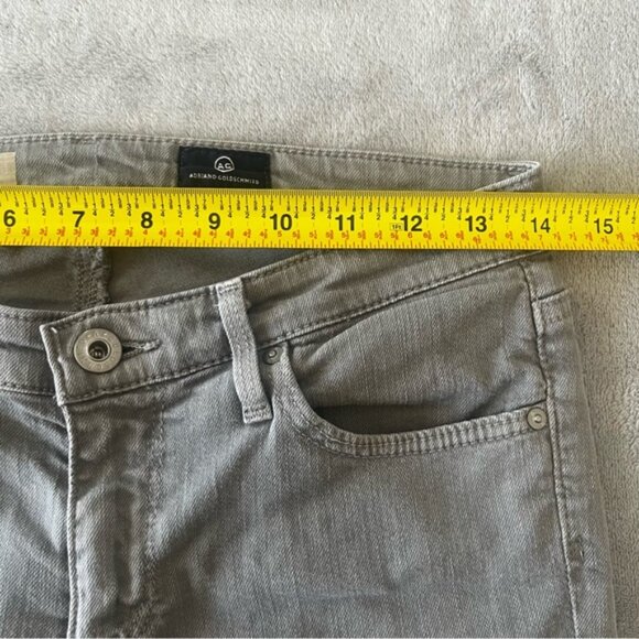 AG Adriano Goldschmied Grey "The Stevie" Ankle Slim Straight Leg Jeans Size 26R - Picture 9 of 13